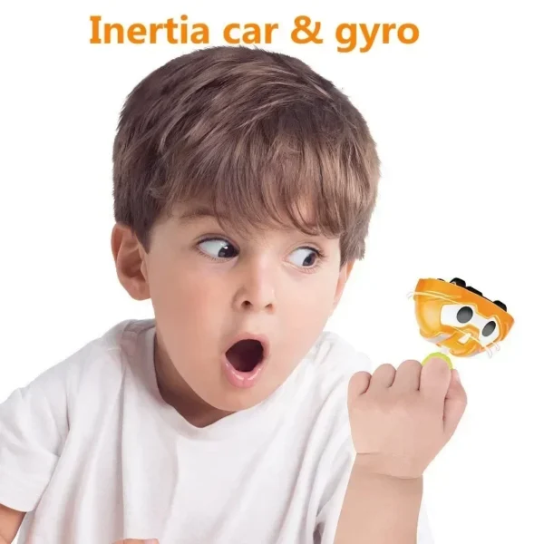 Cartoon Spinning Top Gyroscope Inertial Toy Car Gyro Stacked Rotate Mini Car Stunt Fancy Funny Gift Educational Toy for Children - Image 6