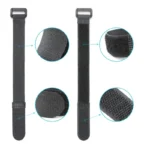 Cable Ties Reusable Self Adhesive Black Width 20mm Nylon Strap Reverse Buckle Line Wire Organizer Hook Loop Bundle Fastener - Image 4