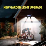Solar Lights Outdoor, Induction 74Led Three Head Rotatable Wall Lamp Outdoor Light Control Road Lighting Courtyard Street Lamps - Image 6