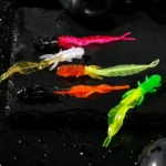 10PCSNew Soft Trout Lure Miniature Two-Color Needle Tail Silicone Bait Wobbler Lure Gelatinous Bait Mandarin Fishing Accessories - Image 4