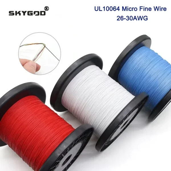 10/20/50/100/200/500M UL10064 FEP Wire 30/28/26AWG PTFE Plastic Ultra Fine Micro Litz Wire Solder High Conductivity Copper Cable - Image 1