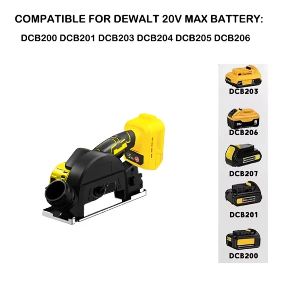 Brushless 3In Mini Angle Grinder External Rotor Electirc CUT OFF Cutting Circular Saw High Power Tool Fit Dewalt 20V No Battery - Image 6
