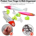 100Pcs/Lot Durable Protector Caps Fishing Out Hook Cover Safety Treble Fish Gear Lightweight Accessories with Slots Sleeves Tool - Image 3