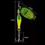 Artificial Hard Bait Rotating Metal Spinner Fishing Lure Bionic Rotating Sequin Fishing Baits for Bass Trout Pike Fishing Tackle - Image 6