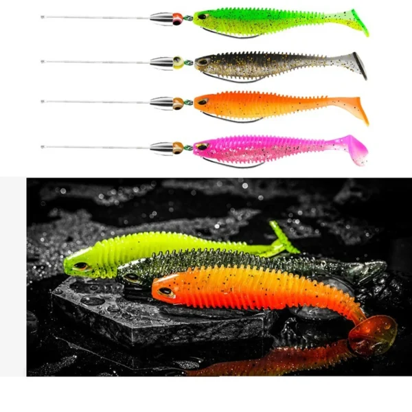 21PCSSoft Bait Set Swimbait Lures for Fishing Supplies New Tackle Box Set Fishing Goods Carp Silicone Lure Tools Kit Accessories - Image 4
