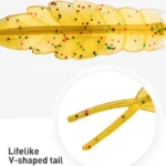 10PCSNew Soft Trout Lure Miniature Two-Color Needle Tail Silicone Bait Wobbler Lure Gelatinous Bait Mandarin Fishing Accessories - Image 3
