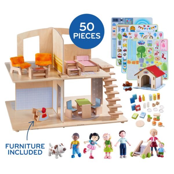 Little Friends Family Fun Dollhouse Bundle with Doghouse - Image 1