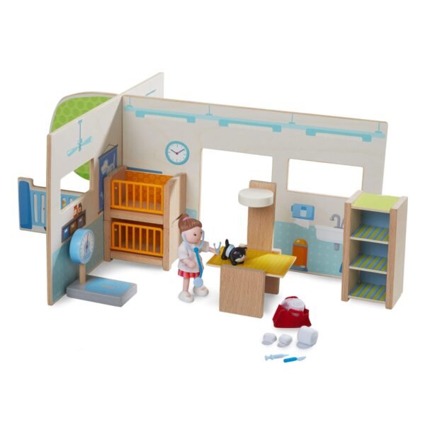 Little Friends Vet Clinic Play Set with Rebecca Doll - Image 1