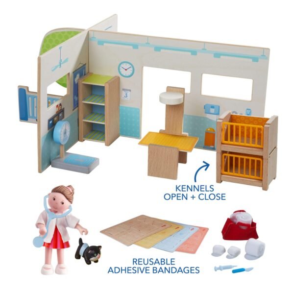 Little Friends Vet Clinic Play Set with Rebecca Doll - Image 3